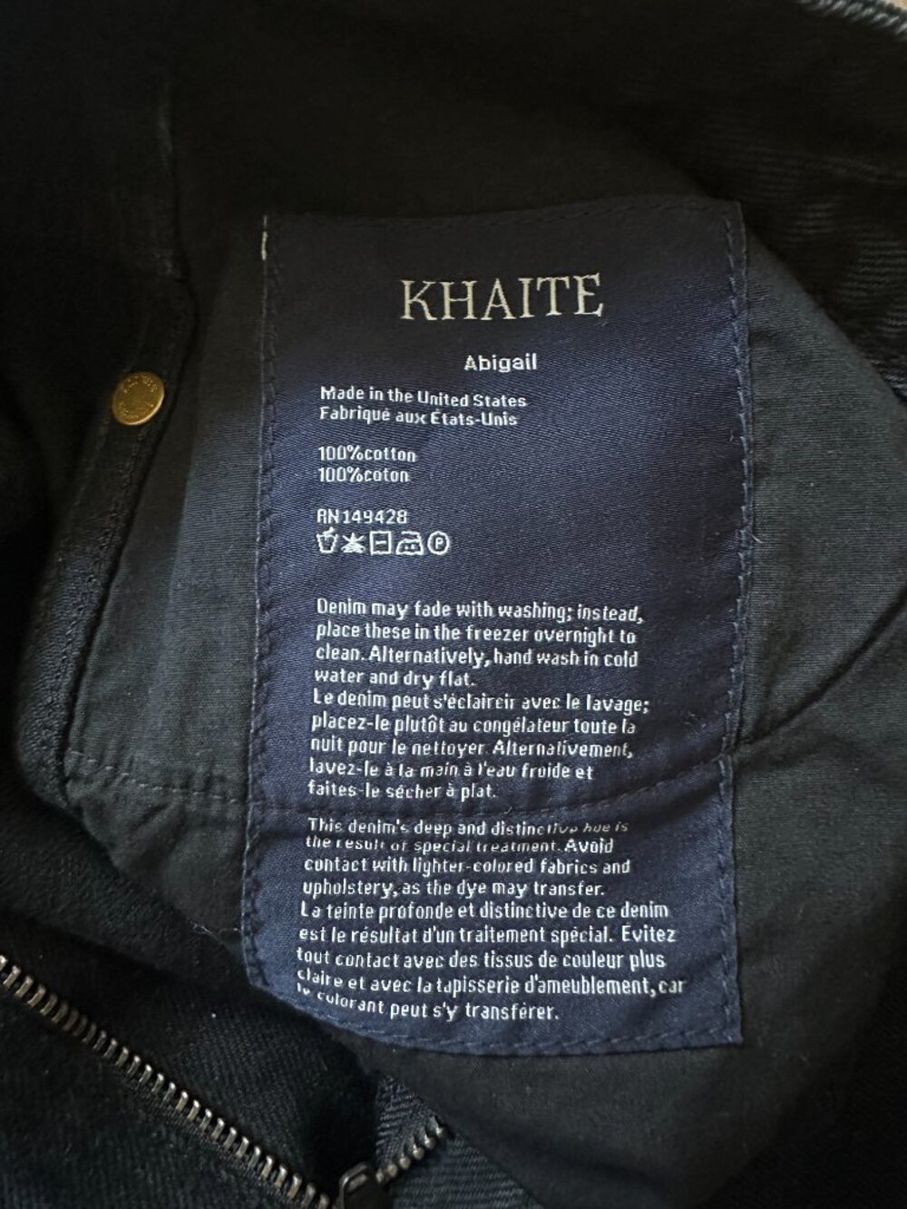 KHAITE Abigail Jeans Size 24 - Picture 3 of 8